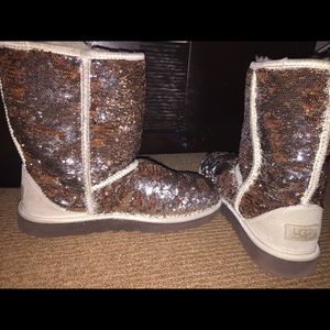 Sequined UGG boots